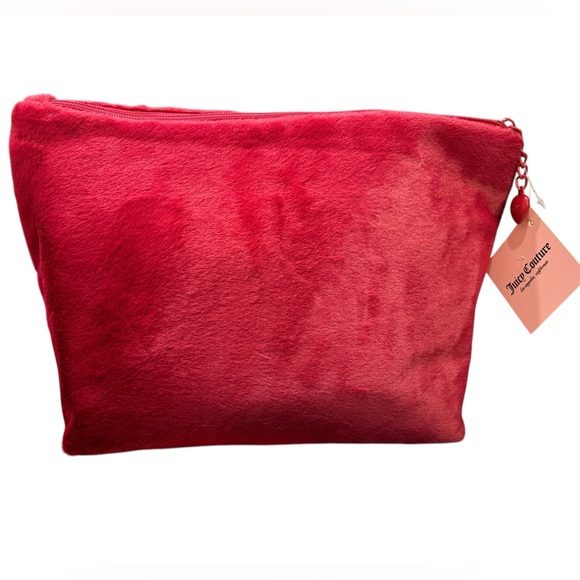 NWT JUICY COUTURE FURRY COSMETIC POUCH - Picture 2 of 7